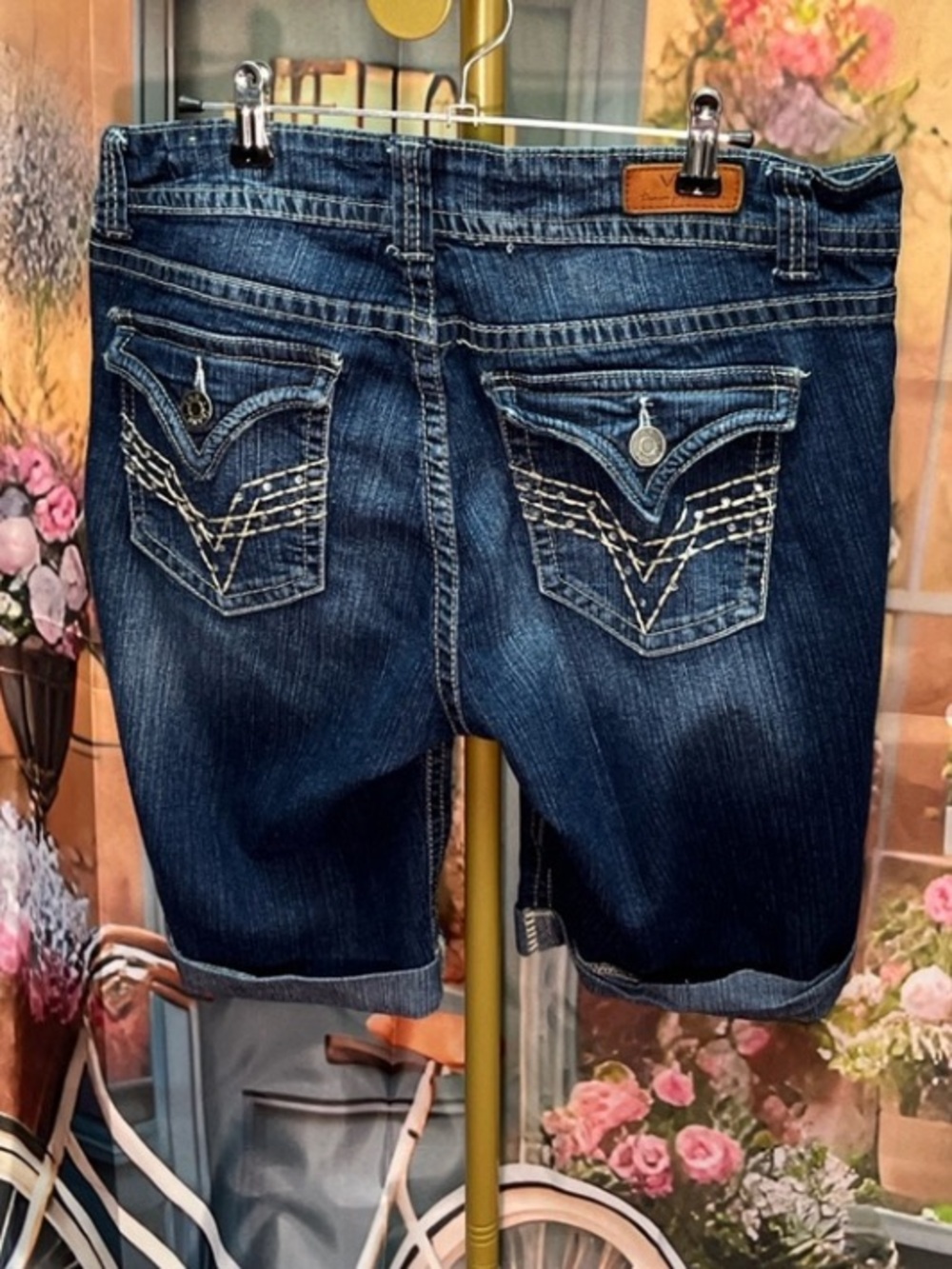 Women's Dark Blue Jean Shorts